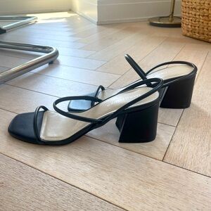 Marc Fisher Black Heeled Sandals